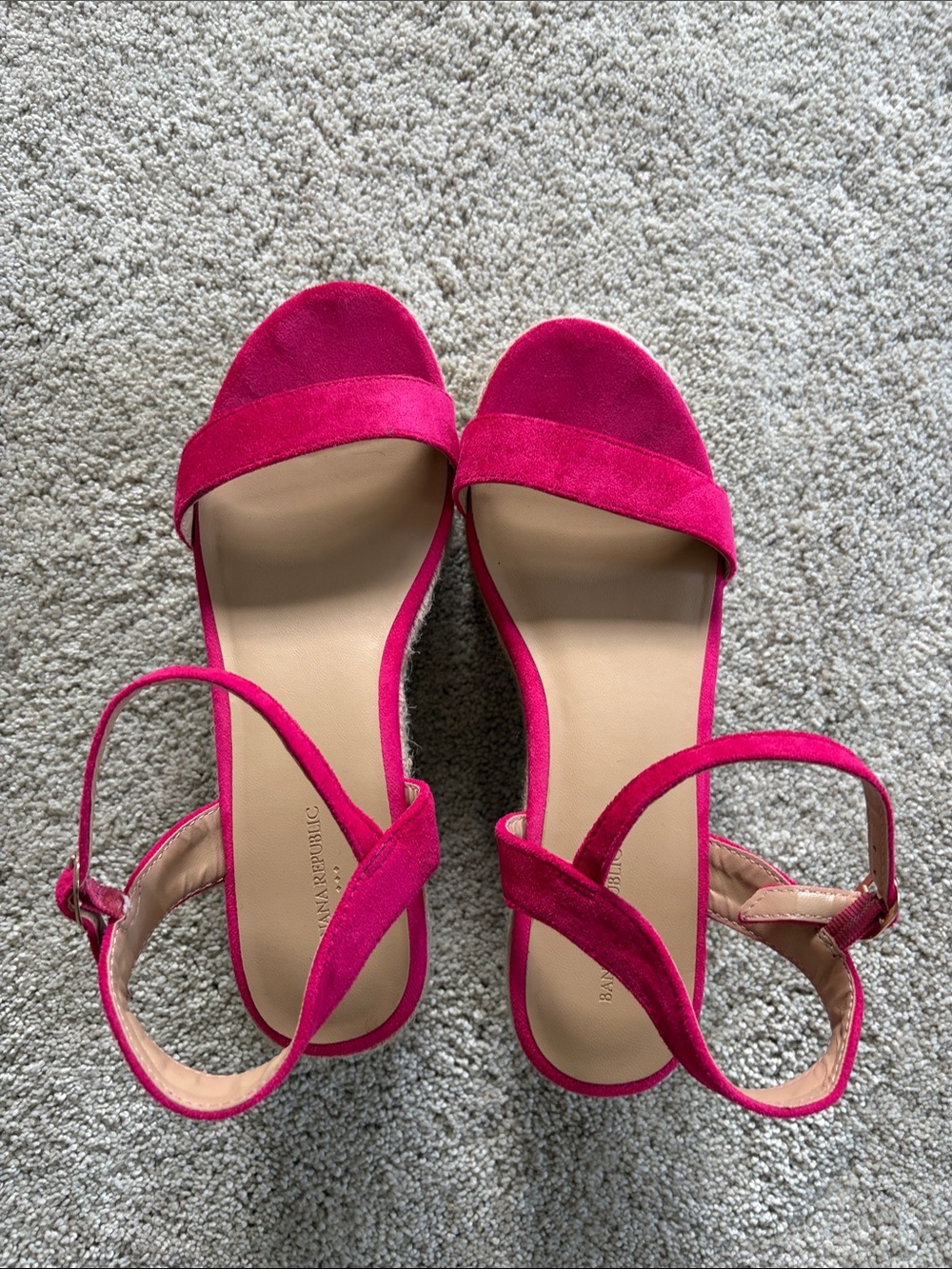 Banana Republic Factory Fuchsia Ankle-Strap Open-Toe Sandals